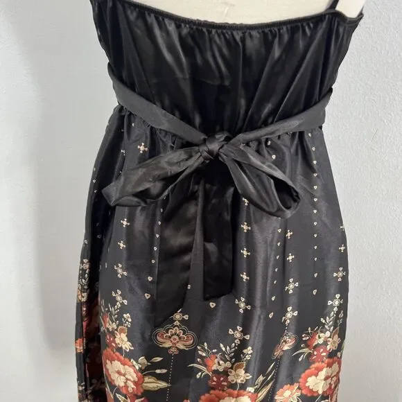 XX3‎ Mini Dress Womens S Black Floral Babydoll - Picture 5 of 11